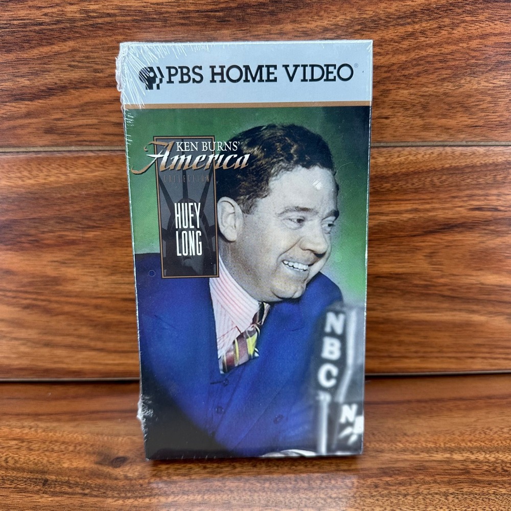 PBS Ken Burns America Huey Long VHS Tape New Sealed Documentary History Cassette